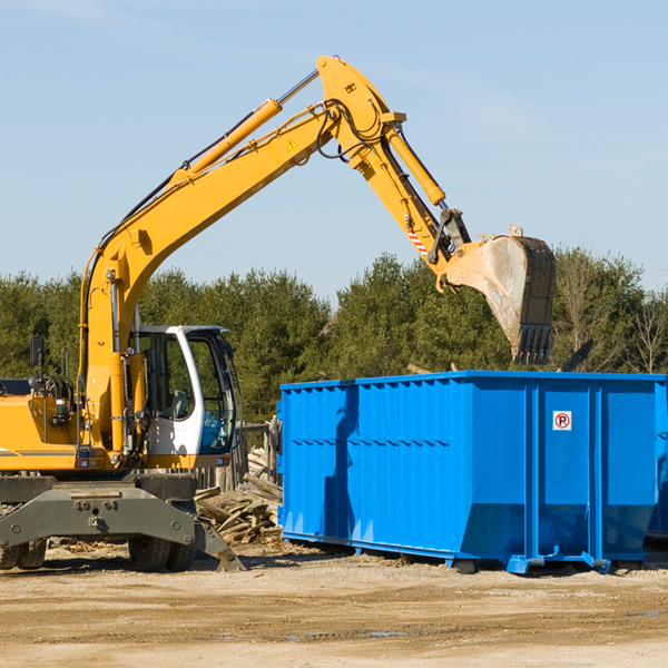 how many times can i have a residential dumpster rental emptied in Bradleyville